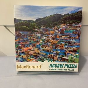 NIB Max Renard Landscape Jigsaw Puzzle 1000 pieces Bonus Poster Included